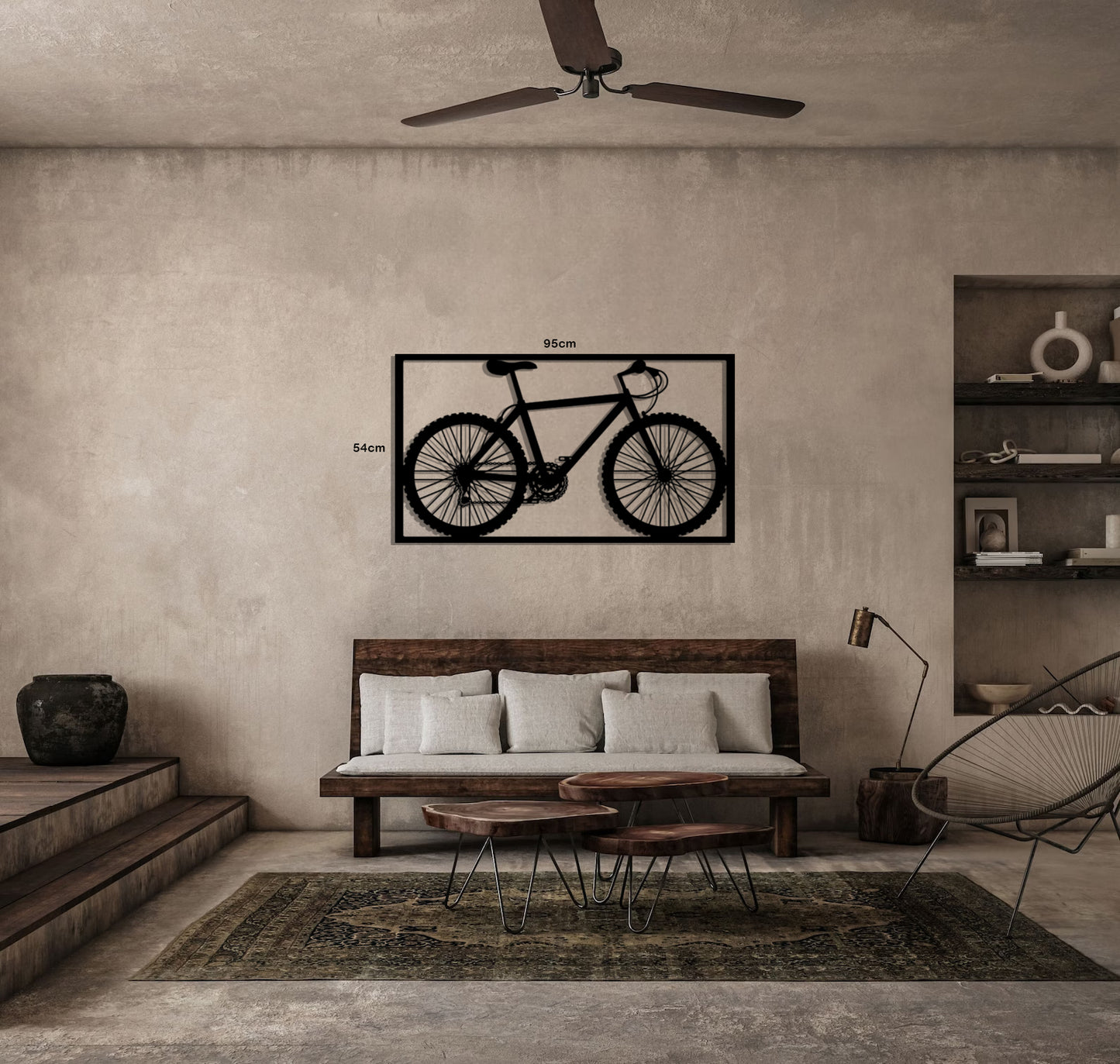 Bicycle Metal Wall Art Frame